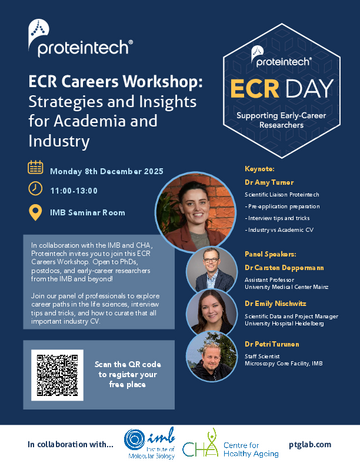 Flyer Proteintech ECR Careers Workshop Flyer Proteintech ECR Careers Workshop