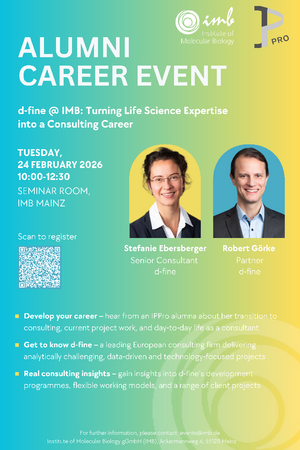 IPPro Alumni Event: Turning life science expertise into a consulting career